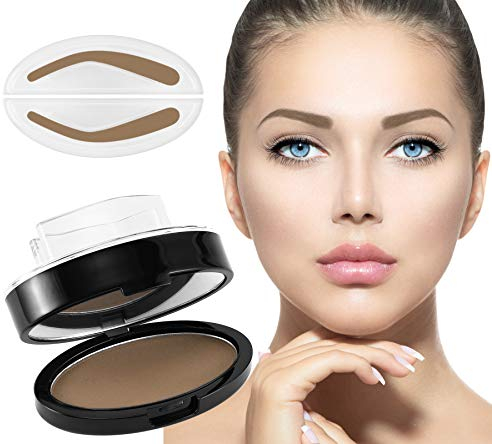 Boobeen Sopracciglio Seal Timbro Polvere - Un secondo Make Up Nature Tinting Coloring Kit - Crea sopracciglia dall'aspetto naturale per i principianti del trucco