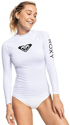 Roxy Damen Fitted Rashguard – UPF 50+, Compression Fit, Swim, Surf, Hiking, Yoga, Quick-Dry Swim Shirt Rash-Guard-Shirt (1er Pack)