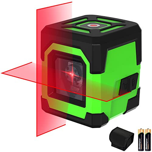 Laser Level, CUSBON by VORCING Line Laser Level Rotatable 360 Degree Self Levelling Laser Level with Manual/Self-Leveling Mode Horizontal and Vertical Laser Level(Battery Included)