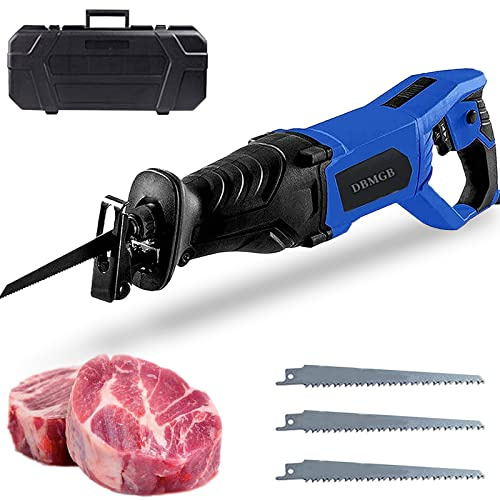 Electric Bone Saw Butchers Saw for Frozen Meat, 1050W Professional Meat Saw Machine for Commercial and Home, Reciprocating Meat Saw - 6 Speed Adjustable
