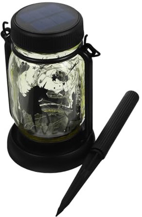 DOITOOL 2stücke Solarlampen Für Außen Hängend Wasserfest Solarleuchten Im Einmachglas Glaslampen Solarlampen Für Außenbereich Für Garten Solarbetriebene Gartenlampen Glaslaternen Led-hänge