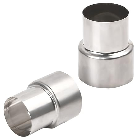 volumoon Reduzierung Ofenrohr 60 mm auf 50 mm, Schornstein Edelstahl ReduzierstüCk Reduktion Kaminrohr, Liner-Reduzierstück/Rohrverbinder, zum Anschluss von Umwandlungsrohr, Kaminrohradapter.