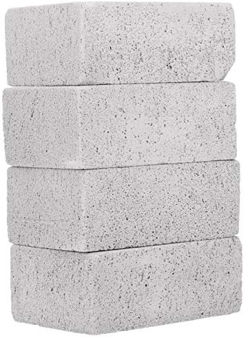 Blocco di Mattoni Per Pulizia Griglia, Pietra Per Griglia, Kit di Pulizia Piastra, 4 Pezzi Pulizia Griglia Per Barbecue Macchie di Blocchi di Mattoni Detergente Per Grasso Accessorio Per Cucina in Pie