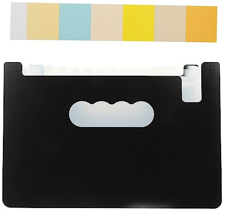 MAGICLULU Mini Fächermappe Aktenordner Tragbarer Dokumenten-organizer Büro Coupon Quittungsmappe Für Zahlungsscheine Und Gutscheine