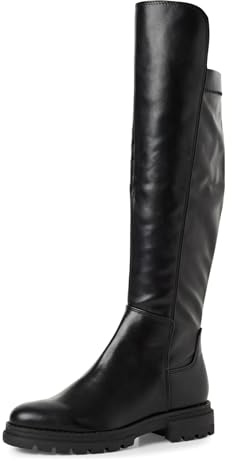 MARCO TOZZI Damen Overknee Stiefel Flach mit Reißverschluss, Schwarz (Black), 39 EU