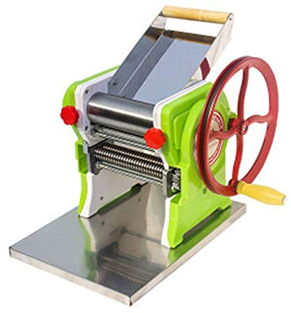 sjdoPulse Máquina para Hacer Pasta Profesional Máquina para Hacer Pasta Máquina para Hacer Fideos con Manivela para Espaguetis Lasaña Ajustes De Espesor Cortador Fresco (Verd