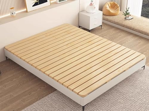 ZAQYCM lattenrost Bunkie-Board Aus Holzlatten Für Einzel/Doppel/Queensize/Kingsize Betten, Aufrollbares Faltbares Bettbrett Als Ersatz Für Schlafsaalbett/Hochbett/Wohnmobilbett(WxL 60x190cm)