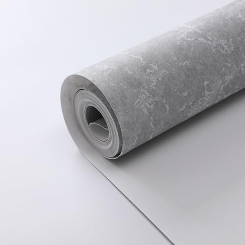 Industrial Textured Concrete Effect Wallpaper Decorative Luxury Wall Paper with Distressed Pattern, Cracked Textured Finish & Subtle Metallic Detailing for Living Room, Bedroom, Hallway Dark Grey