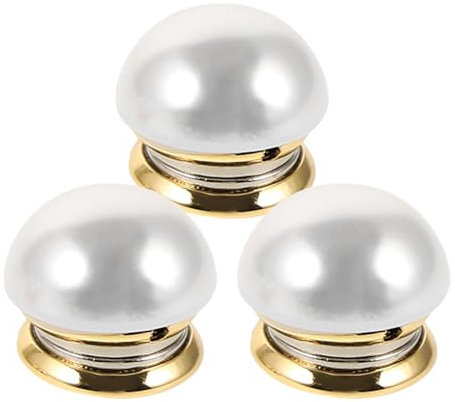 NUOBESTY 3 StüCk Magnetische Broschen FüR Kleidung, Perlenbrosche Ohne LöCher, Starker Magnetverschluss, Elegantes Design, Vielseitig FüR Hemden, Pullover Und Diy-Dekoration