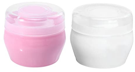 ifundom Puderquaste Mit Behälter Für Babys Fluffige Talkumpuderquaste Aus Weichem Material Weiß Und Rosa Zum Sanften Auftragen Und Feuchtigkeitspflege Nach Bad Kompakt Und Reisefreundlich