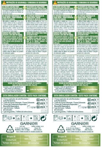 NUTRISSE Garnier Creme Coloración Nutritiva Permanente, Tinte 100% Cobertura de Canas con Mascarilla Nutritiva de 4 Aceites - Tono 4.26 Violín (Paquete de 2)