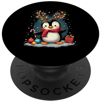 Weihnachtspinguin PopSockets Klebender PopGrip