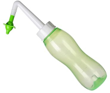 HONITANO Irrigateur Nasal Vert Pour Adulte Et Garçon Fille Flacon De Rinçage Pour Nez Nettoyant Nasal Kit Lavage Nez Saline Au Design Ergonomique