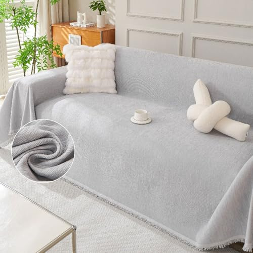 Kratzschutz für Sofa, Sofabezug 1/2/3 Sitzer,Sofa Überzug Sofaschutz Katze, Chenille Sofaüberwurf Wasserdicht, AntiRutsch Couch Schutz 180 * 300cm, Couchschutz für Haustiere Haare Kinder Hund Katze