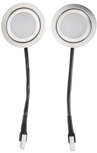 Jrudjsnhhty 2pcs Range Hood Light Bulbs, Stainless Steel Range Hood LED Light Replacement Recessed Kitchen Range Hood Light