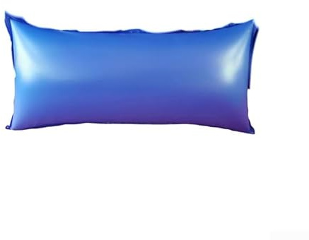 Entgoinggo Schwimmbad-Luftkissen, Winterabdeckung, Stützkissen, rechteckig, aufblasbar, Pool-Schutzmatte, 120 x 240 cm, Blau