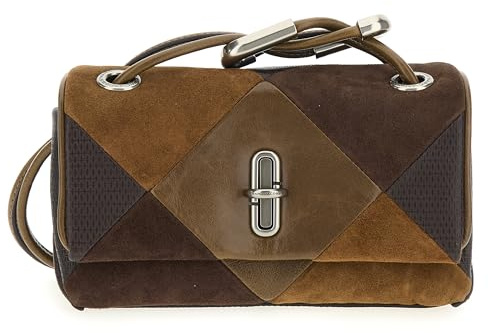 MARC JACOBS Women's The MINI DUAL Shoulder Bag, Brown Multi