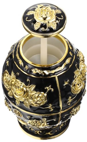 Angoily Portastuzzicadenti Decorativo Pop-Up in Metallo Dorato e Nero Scatola Automatica per Stuzzicadenti da Tavolo Dispenser Elegante per Matrimoni e Uso Domestico