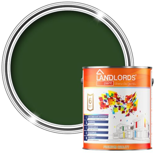 Landlords Furniture Paint - Racing Green - 5 Litre | Wood Paint for All Wood Furniture, Kitchen Cupboards, Cabinets, Doors & Chairs | Water-Based, Non-Toxic & Odourless | Matt Finish