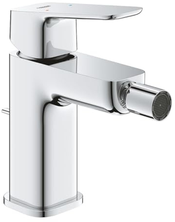 GROHE Cubeo 1018100000 Bidet-Mischbatterie für Badezimmer, Größe S, verchromt, mit Ablaufgarnitur