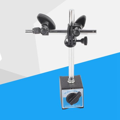 FTVOGUE Comparatore, Strumento di Misurazione da 0-10 Mm con Base Magnetica, Quadrante da 54 Mm con Precisione di 0,01, per l'elaborazione di Macchinisti di Ispezione del Layout e Uso in Officina