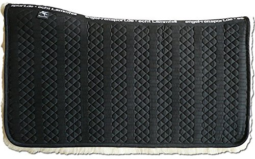 Engel Reitsport | Lammfell Western Squarepad WPAD1 Stoff schwarz