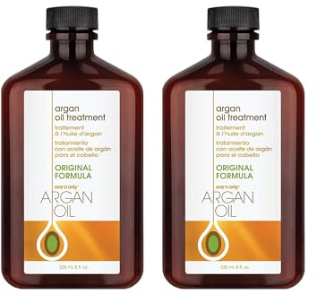 One 'N Only Argan Oil Hair Treatment - Lightweight & Hydrating Hair Oil for Natural, Wigs & Extensions - Shine Enhancing, Heat Protectant & Frizz Control (8 oz, 2pk)