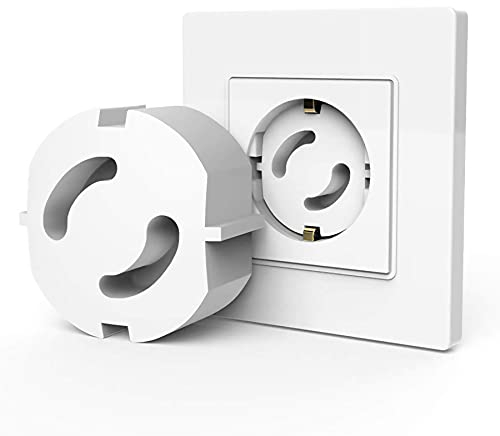 LYYDAN Steckdosen Kindersicherung, 16 Stück Kindersicherung Für Steckdosen, Steckbar Steckdosenschutz Für 2-loch Europasteckdose, Steckdosensicherung Für Babys Und Kinder
