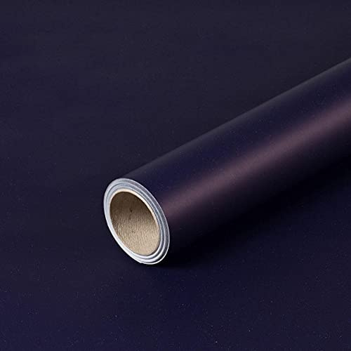 Geschenkpapier, Dunkelblau, einfarbig, Geburtstagspapier, 0,70 x 10 m