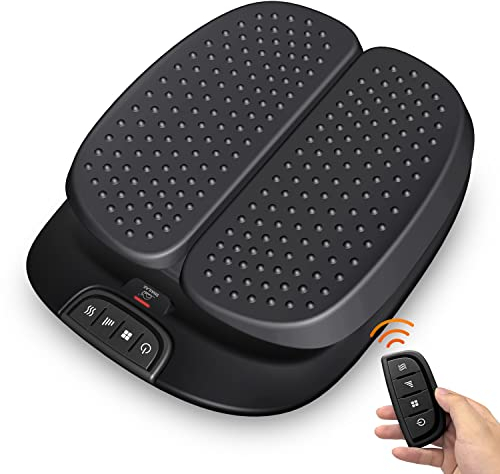 Snailax Massaggiatore per piedi con calore, massaggiatore per piedi con vibrazione, 2 in 1, scaldapiedi con 5 modalità di massaggio, regali calore casa