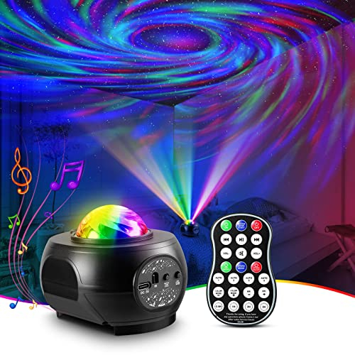 BORICALAT Black Hole Galaxy nebular Disco Light Party Christmas bar Pub Lights LED Night Star Projector Ball Bedroom Home Living Room Decor Birthday Present (DQ-M1)
