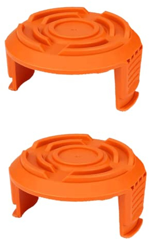 MOECSHSY WA6531 Trimmer Spool Cover Cap,Durable Spool Cap for Worx Compatible with WG150-180 Spool Cover Caps Replacement for Qualcast CGT183A CGT18LA1 and Mac Allister MGTP18Li (2 Pack)