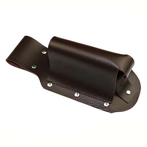 Classic Beer Holster for Men, Cowboy Leather Beer Holster Portable Bottle Beer Holster Waist Belt (BROWN)