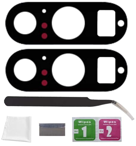 Eonpam 2er-Pack Kamera Glas für Google Pixel 8 Pro Original Rückseite Kamera Linse Glas Ersatz HD Kameraschutz Camera Glass + Reparatur Set