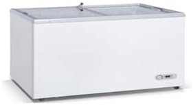 Ristoattrezzature Congelatore a pozzetto 150,4x68x83,2h cm 520 lt -18-22°C con ante in vetro scorrevoli