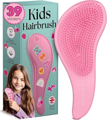 Cepillo de Pelo Desenredante Para Cabello Mojado, Seco, Fino, Grueso, Rizado - Mejor Cepillo Para Todo Tipo de Cabello - Regalo Ideal Para Mujeres y Niños ¡No Más Enredos! (rose) - Lily England