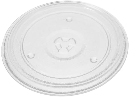 Mikrowellen für Gleichmäßiges Erhitzen Drehteller aus Glas 2 Stück | Hitzebeständig und Glatt Drehend, Kompatibel mit Vielen Modellen, Ersatzteil für Haushalt