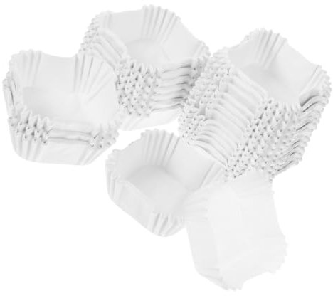 HOLIDYOYO 2000pezzi Pirottini Di Carta Quadrati Per Cupcake e Muffin Grandi Resistenti Alle Alte Temperature Per Panetterie Pasticcerie e Cucine Domestiche