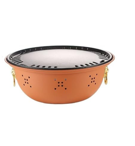 Barbecue Portatile, Barbecue Portatile, Barbecue da casa, Barbecue a carbonella, Tavolo, griglia Antiaderente per Esterni con griglia a Maglie e teglia per arrosti, braciere a carbonella per