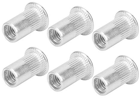 Confezione 100 inserti per dadi rivetti ciechi, in alluminio, M5, facile installazione per automobili, mobili e applicazioni industriali, include 100 dadi