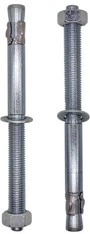 SKIR'CO (1 pz) zincato cuneo Ancoraggio M24 x 300 mm, Tasselli in metallo, Bullone di ancoraggio, Muratura e calcestruzzo Bulloni di espansione