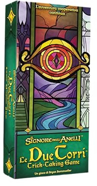 Asmodee - Le Seigneur des Anneaux: Les Deux Tours, Jeu de Prises, Jeu de Cartes Coopératif, Jeu de Table et Stratégie pour Adultes et Enfants, 10 Ans, 1 à 4 Joueurs, 20 Min, Édition Italienne