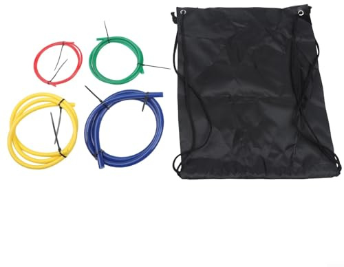 Kit di 4 molle piegatubi interne in plastica PE per tubi in rame AC, rosso, verde, giallo, blu, lunghezza 5 m (3 m + tasca)