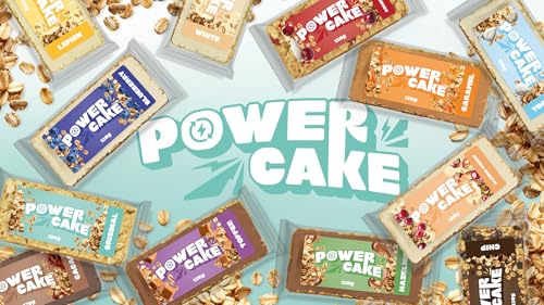 Foodtastic Power Cakes Mix Box (24 x 120g) | leckere, saftige Haferriegel | handgemachte Flapjack Energieriegel aus Haferflocken