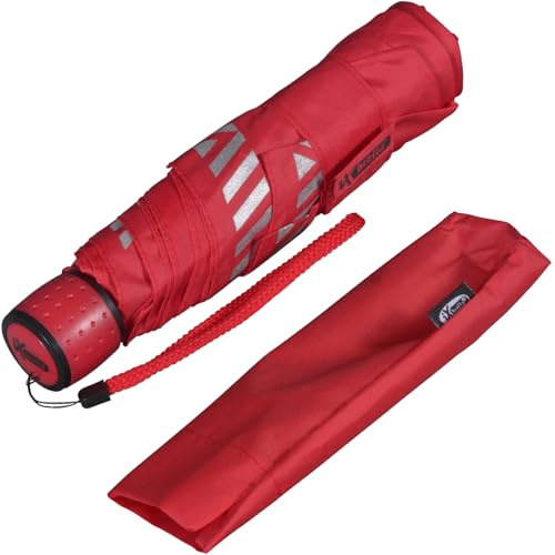 iX-brella Mini Kinderschirm Safety Reflex extra leicht - rot