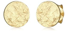 Elli Ohrringe Damen Ohrstecker Plättchen Gehämmert Antik Trend 925 Silber