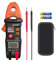 Stromzange, 6000 Counts True RMS Digitaler Strommesszange Multimeter Auto Ranging AC/DC Spannung Aktuell NCV Zangenmultimeter mit LCD Bildschirm Frequenz Widerstand Stromspannung