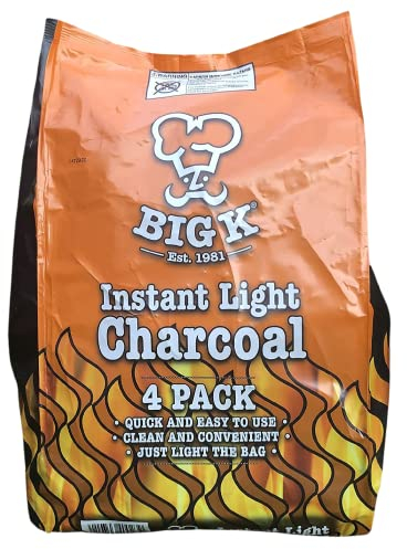 Big K Instant Light Lumpwood Charcoal Bags - 6x1kg BBQ Coals Instant Bags are easy to use, just light the individual bag. Take the stress out of your home BBQ with Instant Charcoal