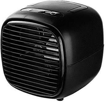 Air Cooler Evaporative Portable Air Conditioner, Humidifiers Air Cooler Fans USB Table Mini Fan for Office Home Car Refrigerating Device,White (Color : White) (Color : Black)