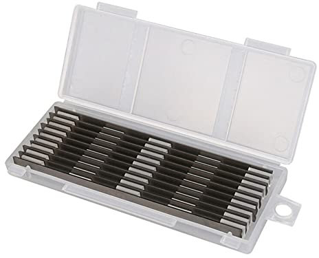 10Pcs 82mm Planer Blades Reversible Electric Planer Blades Boxed HSS for for Tools Grinders